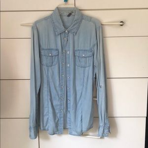 RARE Naf Naf (french) denim flannel negotiable